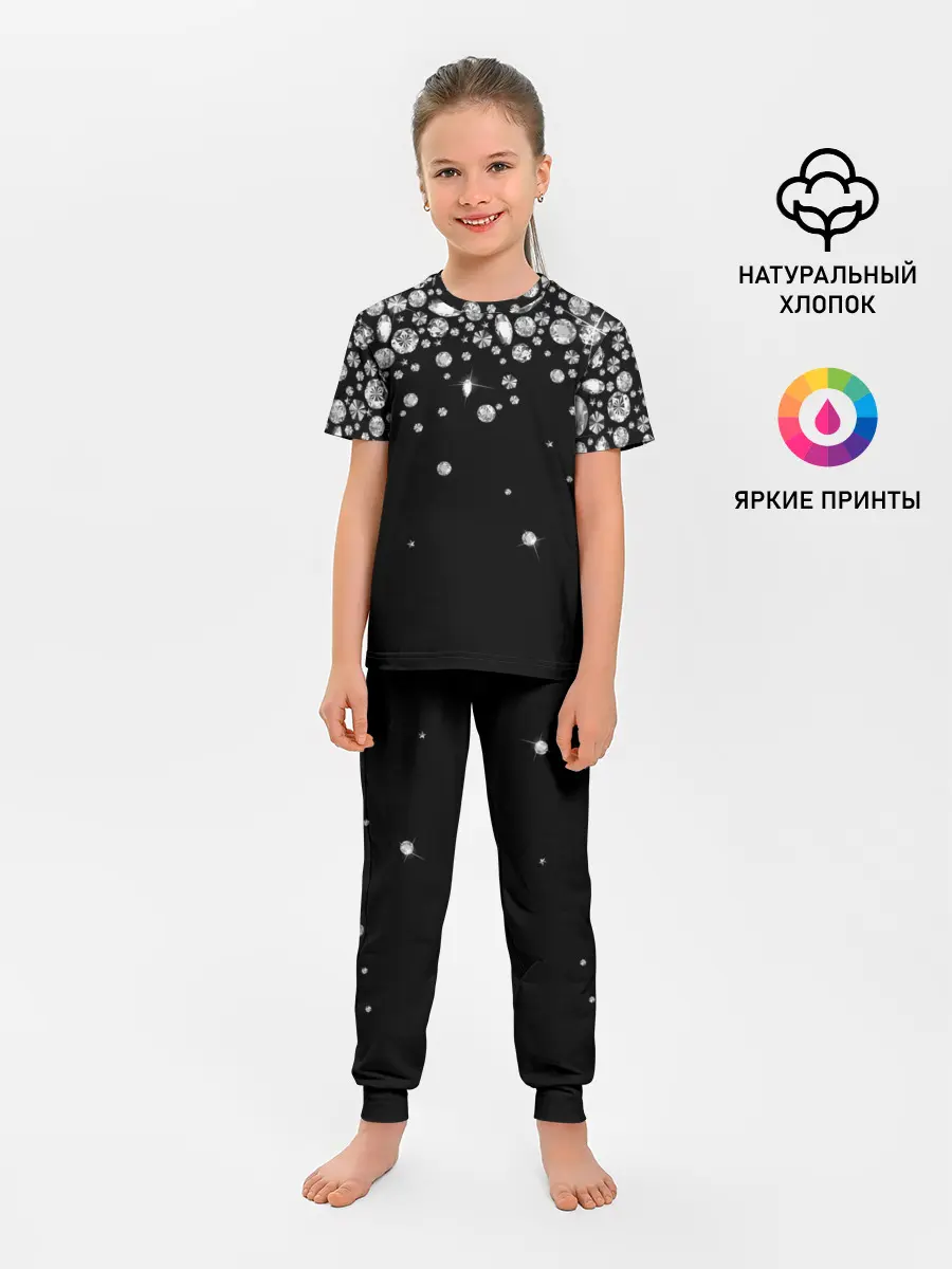 Детская пижама с брюками / Бриллианты