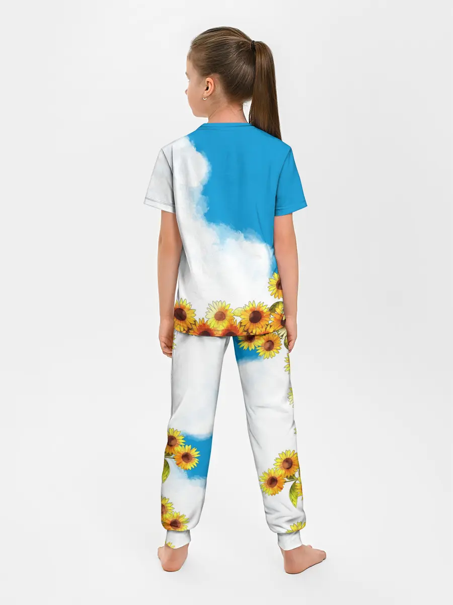 Детская пижама с брюками / Саю и Подсолнухи