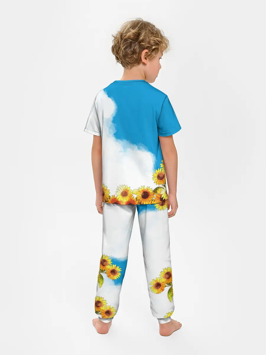 Детская пижама с брюками / Саю и Подсолнухи