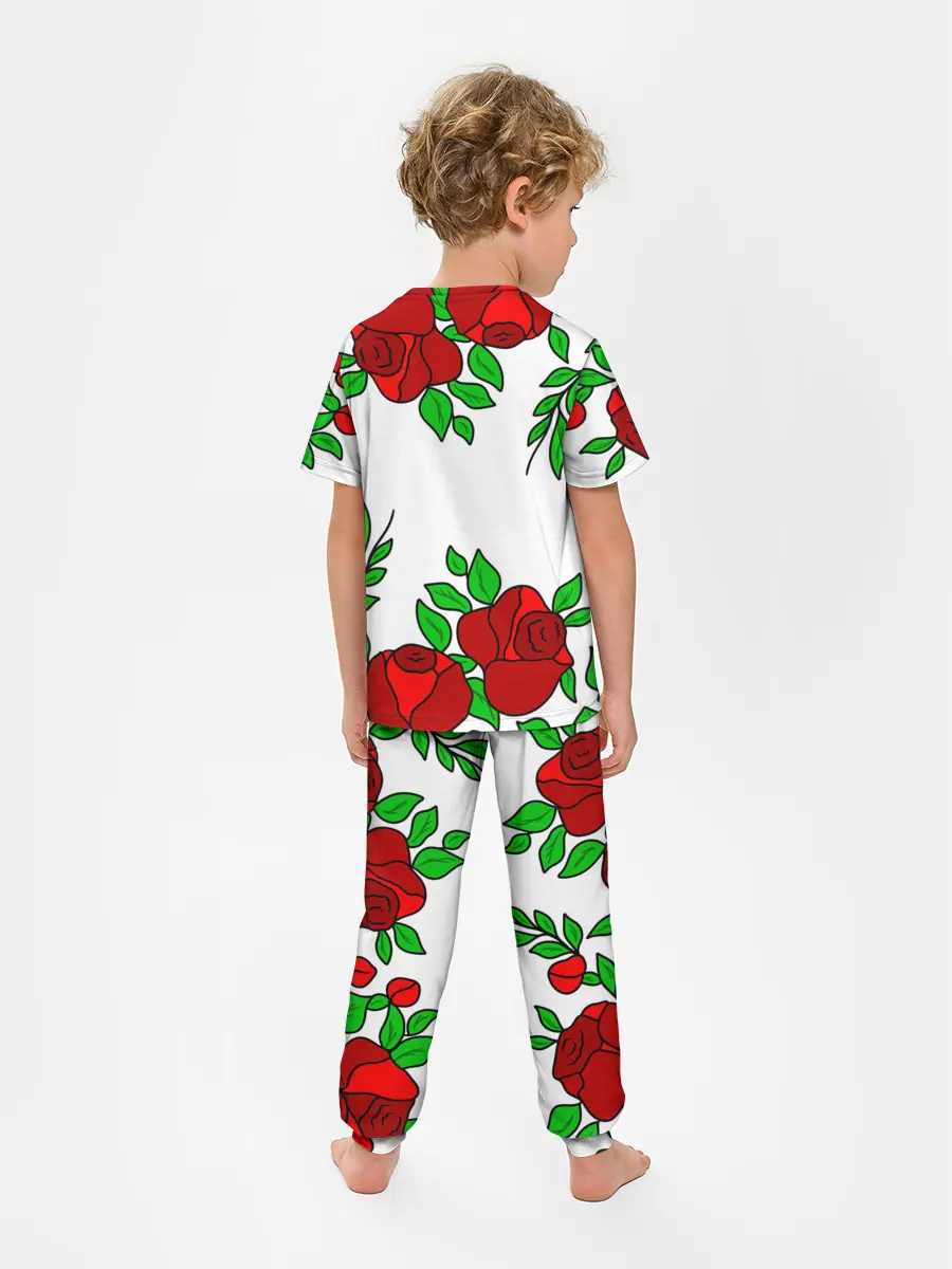 Детская пижама с брюками / Светлана в розах