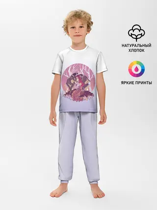 Детская пижама с брюками / Принцесса и олень
