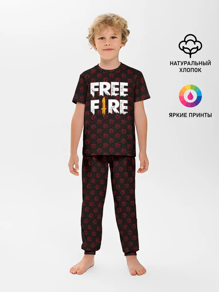 Детская пижама с брюками / FREEFIRE | PATTERN GARENA