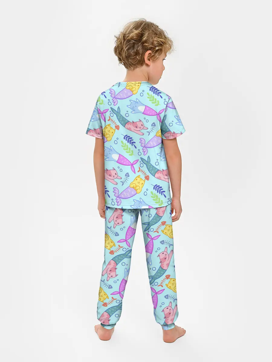 Детская пижама с брюками / КОТЫ РУСАЛКИ