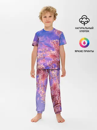 Детская пижама с брюками / Сакура