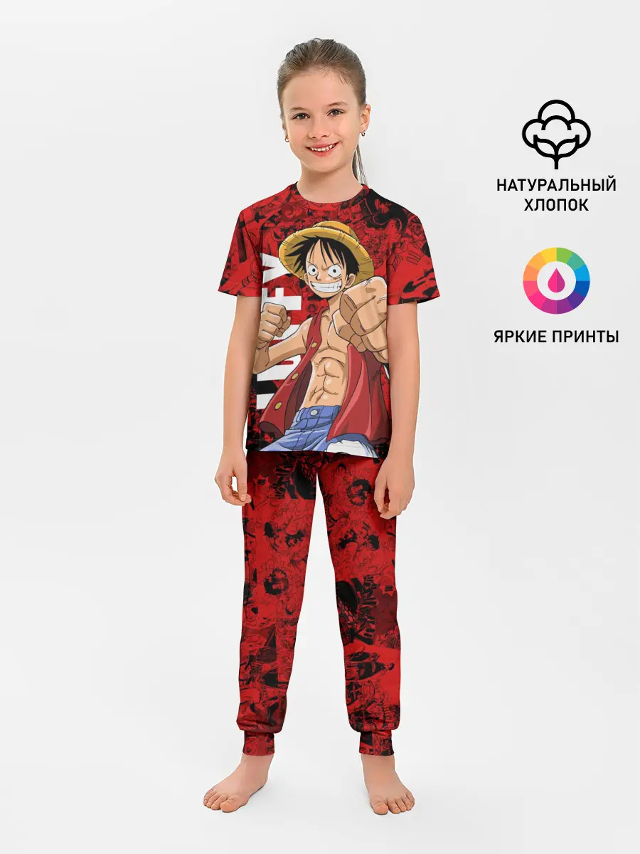 Детская пижама с брюками / Манки Д. Луффи, One Piece