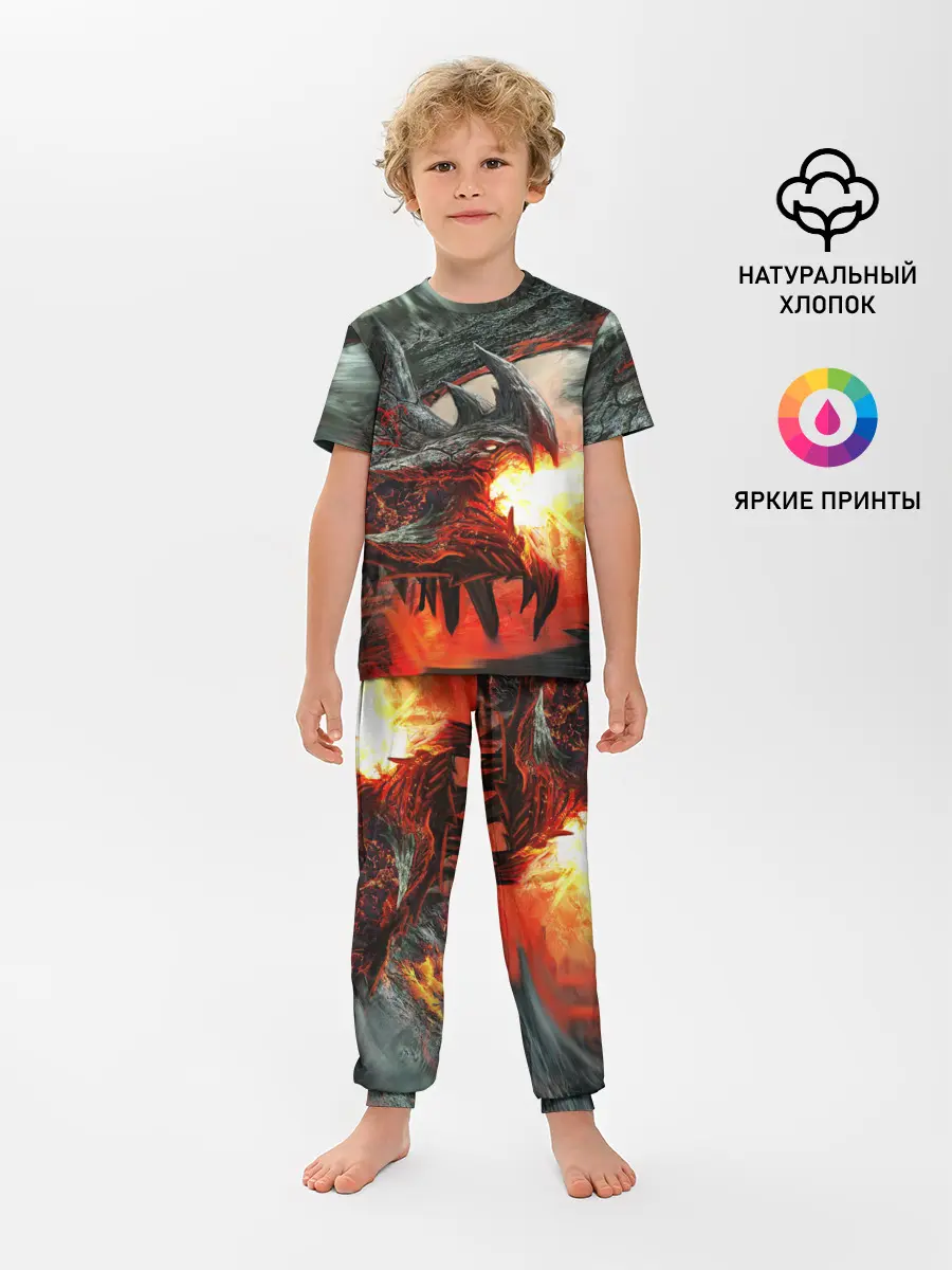 Детская пижама с брюками / Дракон | Dragon