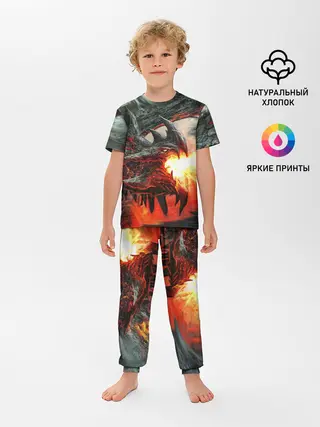Детская пижама с брюками / Дракон | Dragon