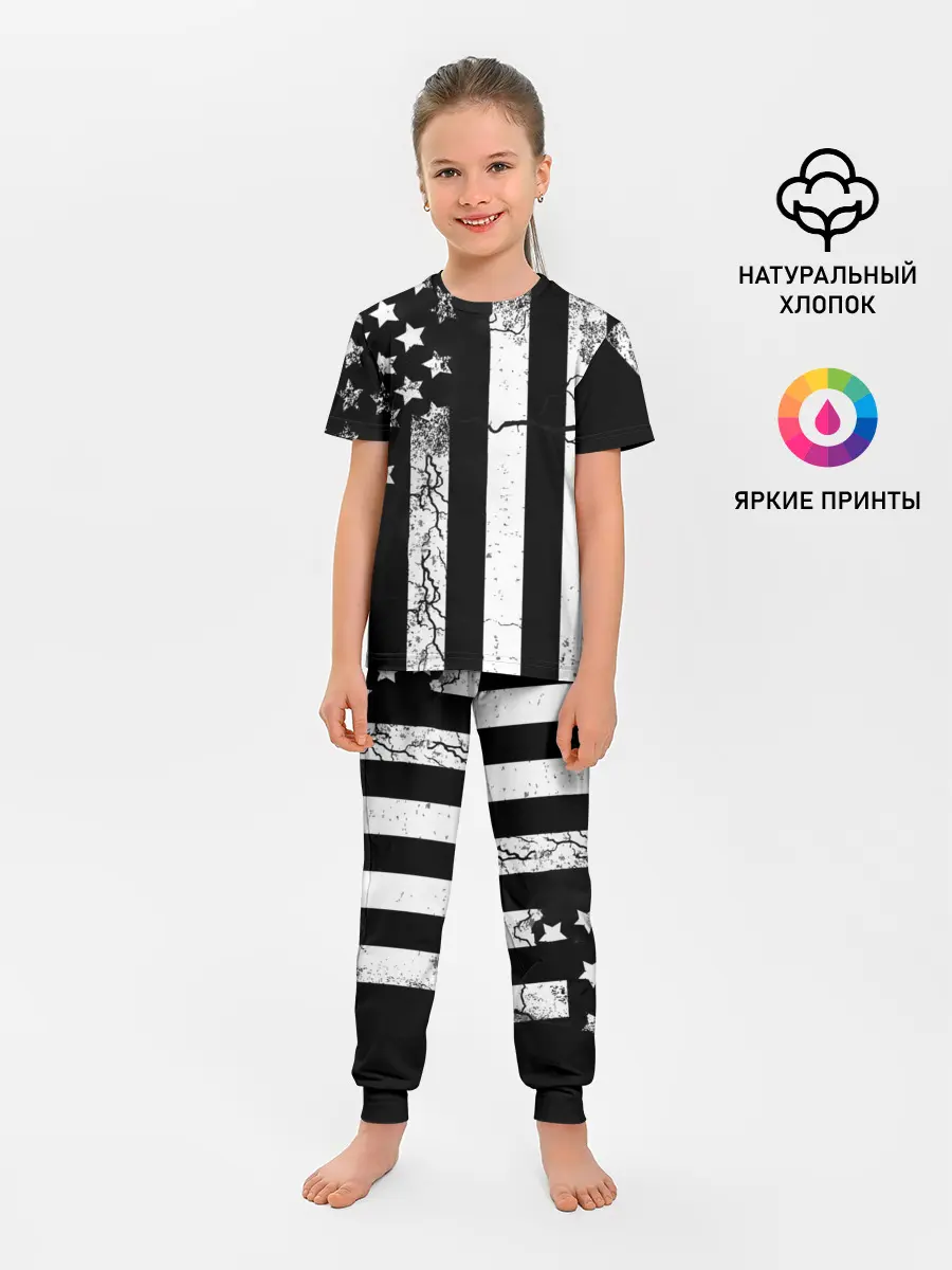 Детская пижама с брюками / ЗВЕЗДНО-ПОЛОСАТЫЙ