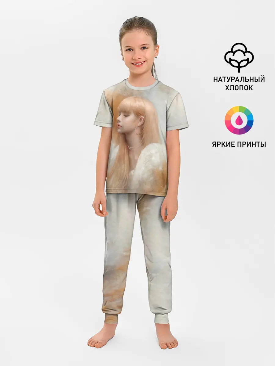 Детская пижама с брюками / Розэ маслом