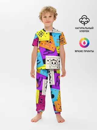 Детская пижама с брюками / Color pattern