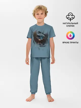 Детская пижама с брюками / ОРЕЛ СКВОЗЬ ТКАНЬ