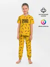 Детская пижама с брюками / PUBG АВТОМАТЫ ПАТТЕРН ЖЁЛТЫЙ