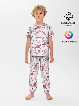Детская пижама с брюками / Сакура