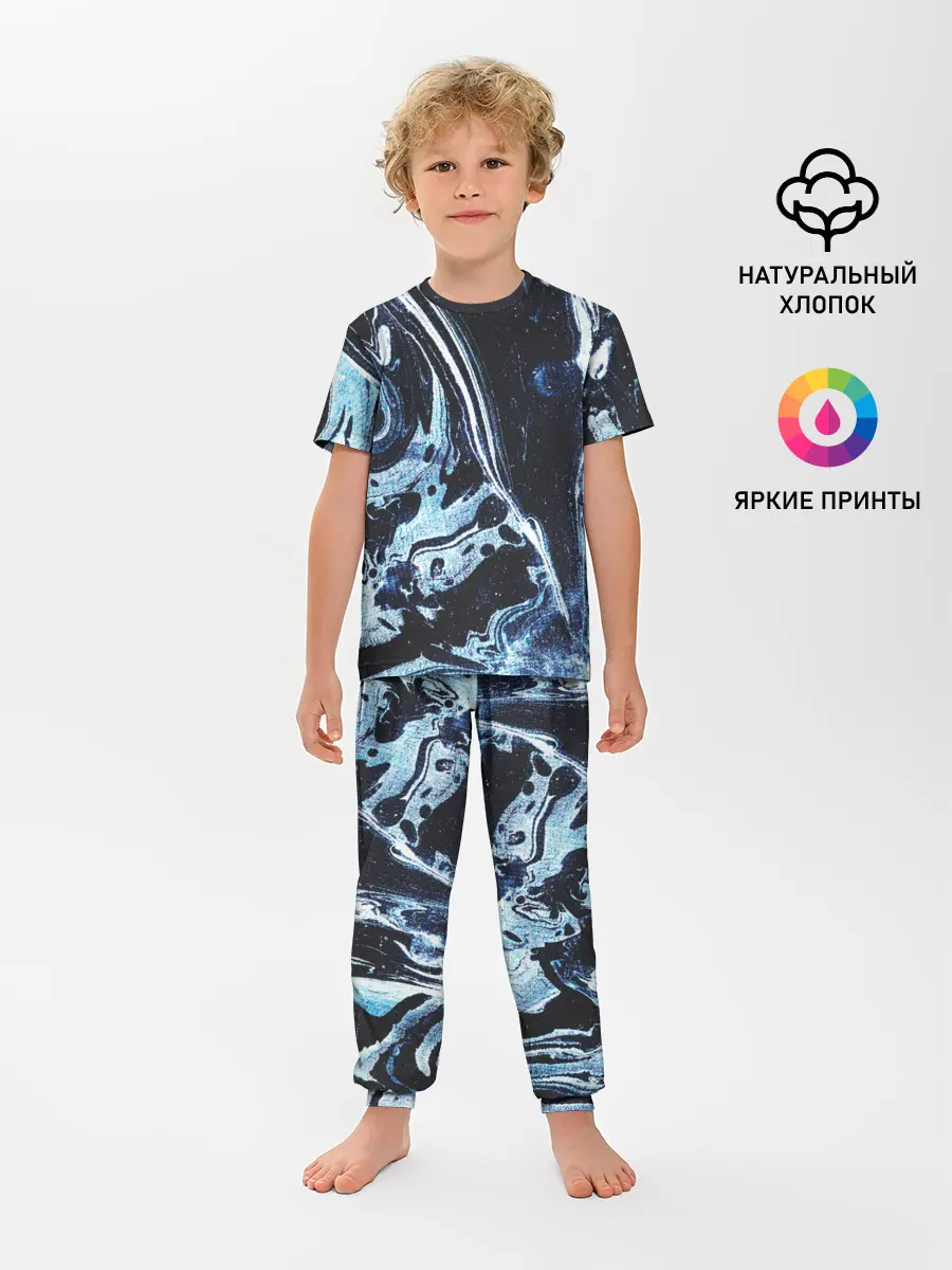 Детская пижама с брюками / Текстура