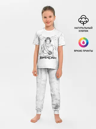 Детская пижама с брюками / Ями Сукэхиро Чёрный клевер