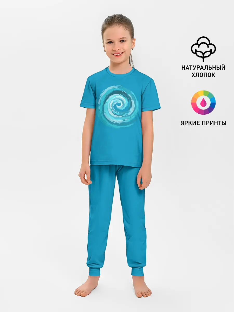 Детская пижама с брюками / Водоворот