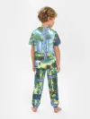 Детская пижама с брюками / Манйкрафт, березовый лес