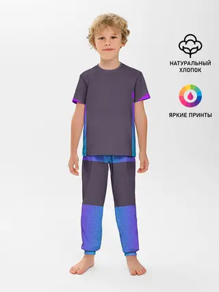 Детская пижама с брюками / НЕОНОВЫЙ КОСТЮМ / NEON