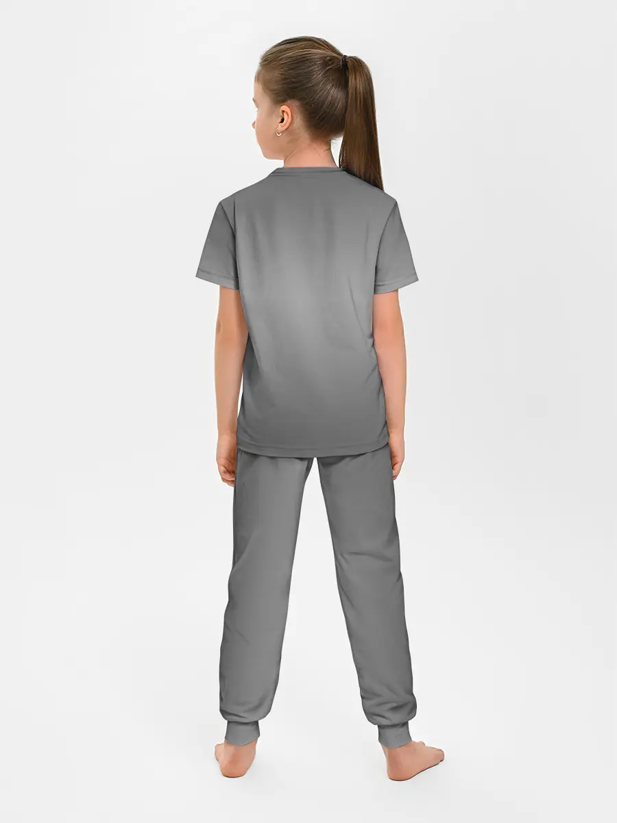 Детская пижама с брюками / Котики в масках