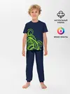 Детская пижама с брюками / Кислотный осьминожка