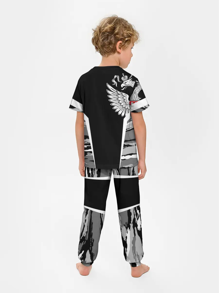 Детская пижама с брюками / Камуфляж Россия