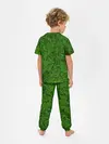 Детская пижама с брюками / зелёный паттерн