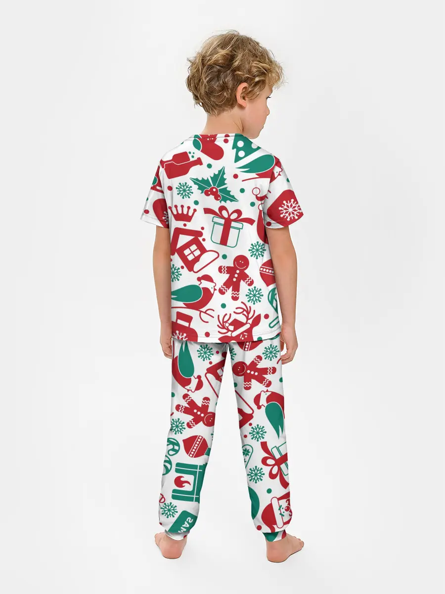 Детская пижама с брюками / Merry Christmas3D