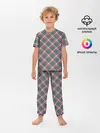 Детская пижама с брюками / Клеточный узор