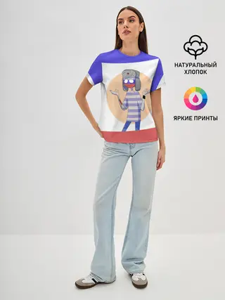 Женская базовая футболка / CountryHumans - Россия