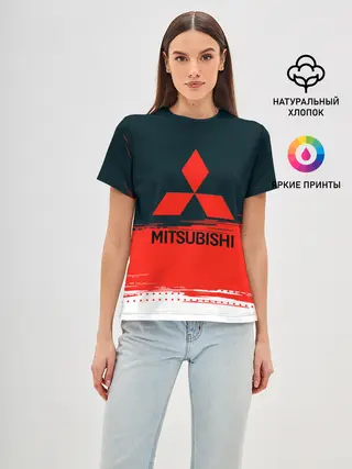 Женская базовая футболка / MITSUBISHI | МИТСУБИШИ