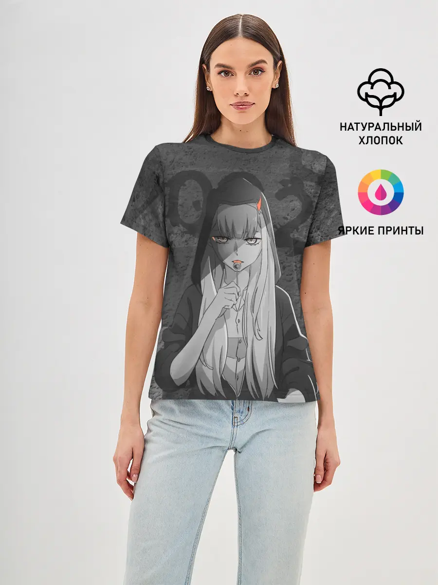 Женская базовая футболка / Zero Two Меланхолия