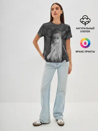 Женская базовая футболка / Zero Two Меланхолия