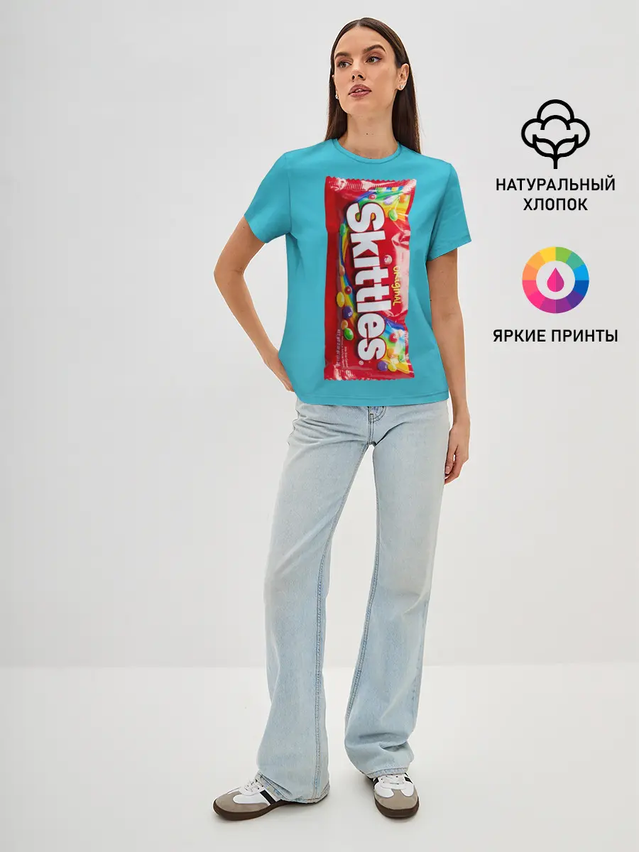 Женская базовая футболка / Skittles original