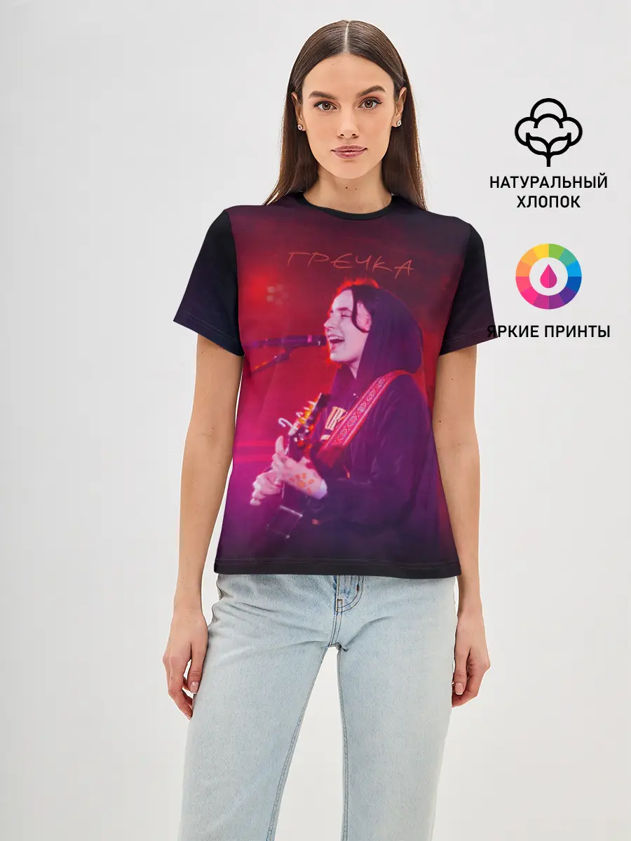 Женская базовая футболка / Гречка