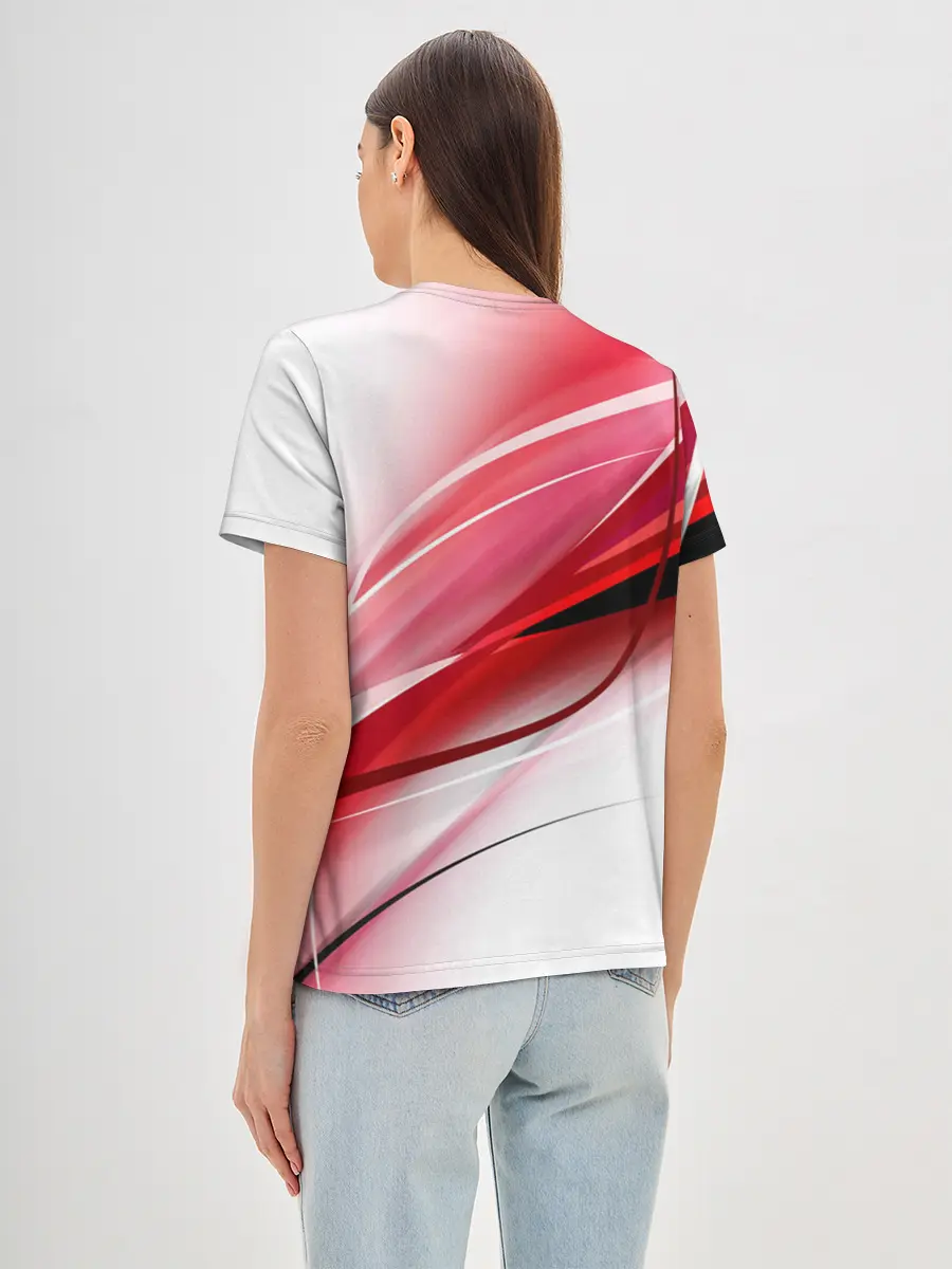 Женская базовая футболка / Красная линия