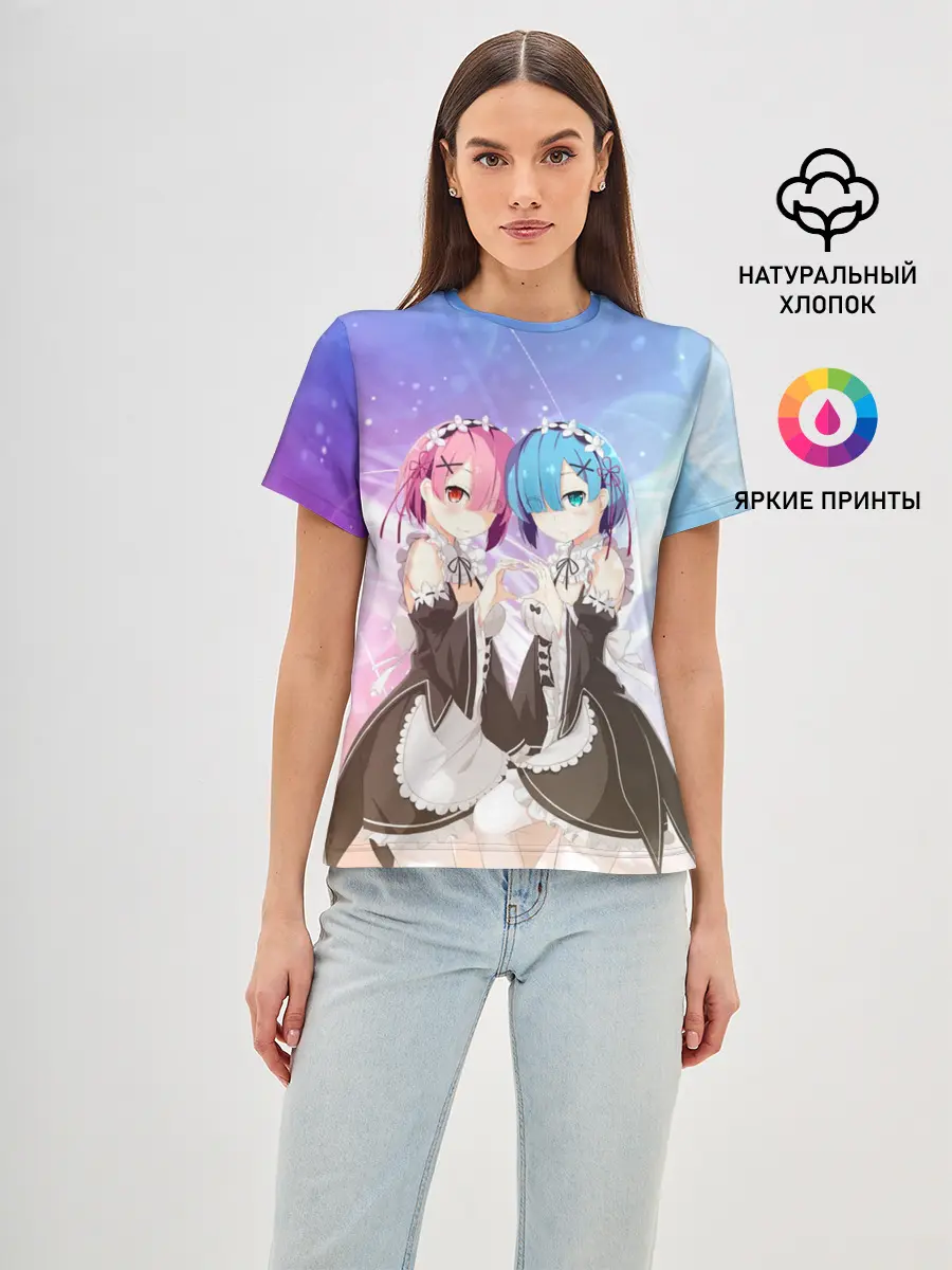 Женская базовая футболка / Рем и Рам