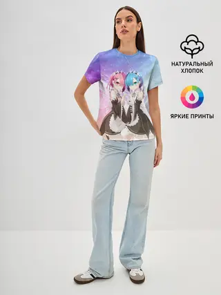 Женская базовая футболка / Рем и Рам