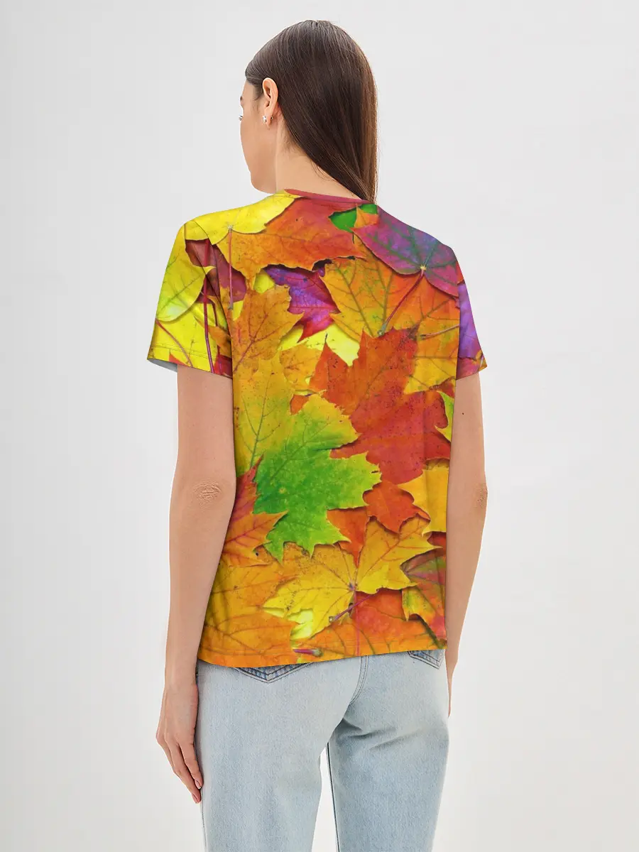 Женская базовая футболка / Осенние листья