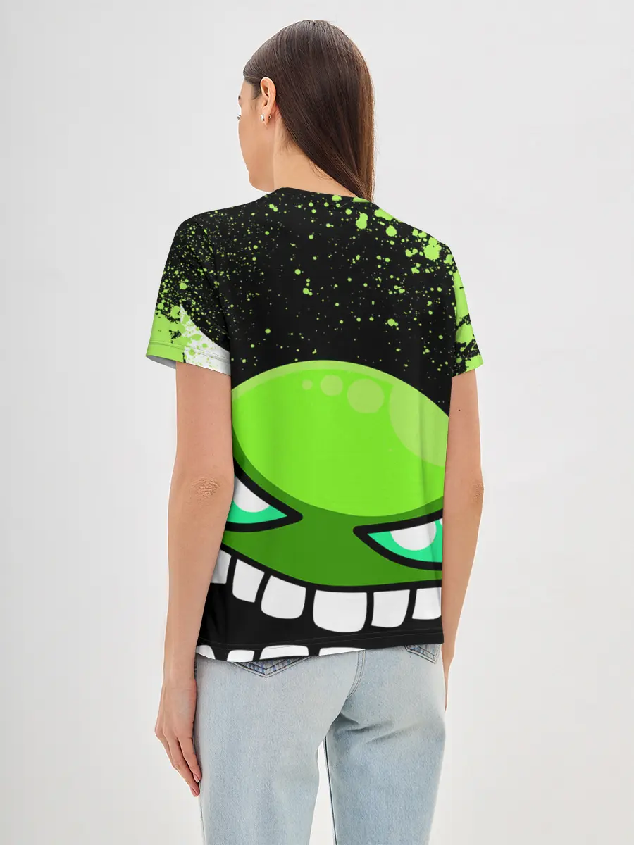 Женская базовая футболка / Geometry Dash