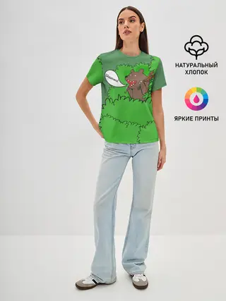 Женская базовая футболка / Шашлыки из кустов