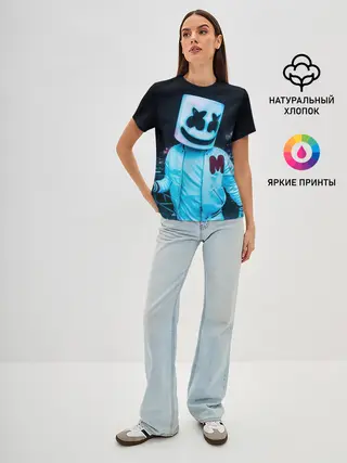 Женская базовая футболка / MARSHMELLO