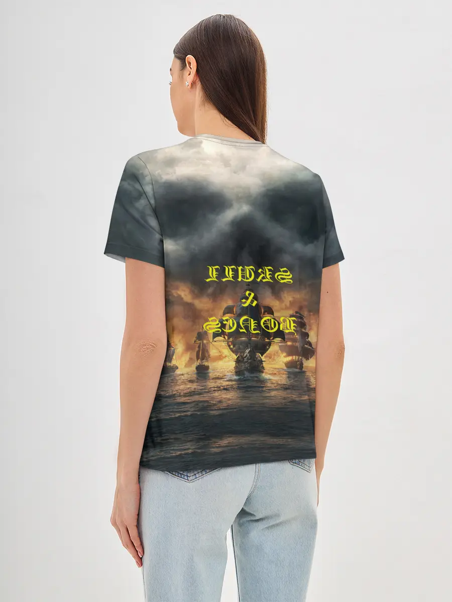 Женская базовая футболка / Skull & Bones | Пираты