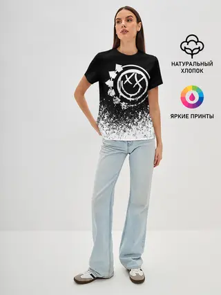 Женская базовая футболка / Blink-182