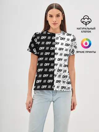 Женская базовая футболка / Выключись и попробуй стиль