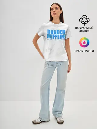 Женская базовая футболка / Dunder Mifflin