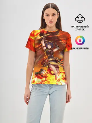 Женская базовая футболка / Сян Лин | Genshin Impact