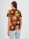 Женская базовая футболка / Баскетбольные мячи