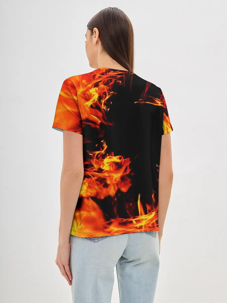 Женская базовая футболка / ОГОНЬ | FIRE