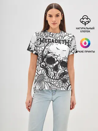 Женская базовая футболка / Megadeth