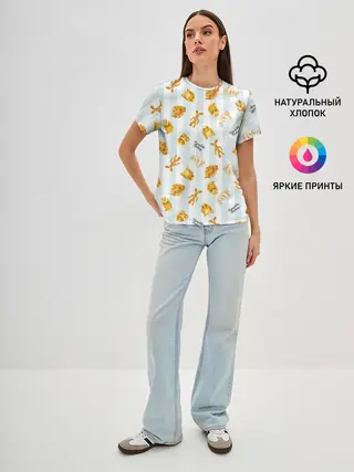 Женская базовая футболка / Baked Goods Pattern